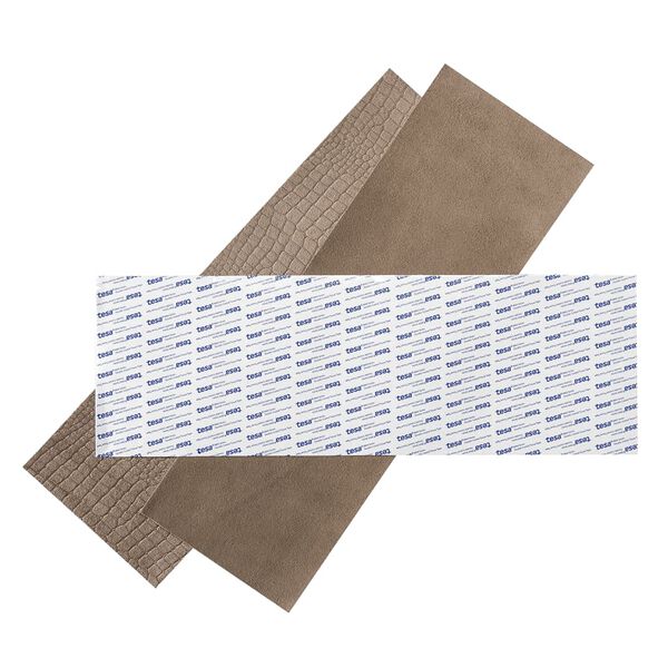 WallArt Kožen&eacute; dlaždice Stubbs dymov&eacute; sivohned&eacute; 16 ks