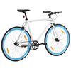 vidaXL Bicykel s pevným prevodom bielo-modrý 700c 51 cm