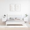 vidaXL Nočn&yacute; stol&iacute;k 2 pcs Biela 39 x 34 x 33 cm Borovicov&yacute; mas&iacute;v