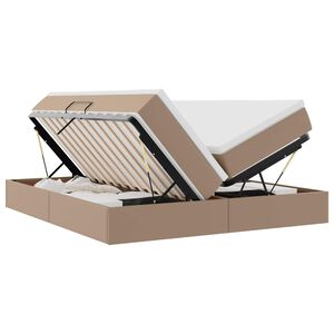 vidaXL Postel s &uacute;ložn&yacute;m prostorem a matrac&iacute; Kapuč&iacute;nov&aacute; 180 x 200 cm