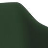vidaXL Otočn&eacute; jed&aacute;lensk&eacute; stoličky 2 ks tmavozelen&eacute; zamatov&eacute;