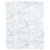 vidaXL N&aacute;lepky na n&aacute;bytok samolepiace mramorov&eacute; biele 90x500 cm PVC