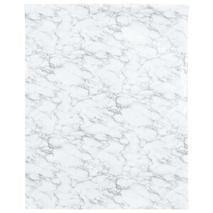 vidaXL N&aacute;lepky na n&aacute;bytok samolepiace mramorov&eacute; biele 90x500 cm PVC