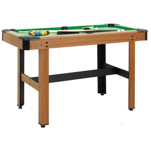 vidaXL 4-stopov&yacute; biliardov&yacute; st&ocirc;l hned&yacute; 122x61x76 cm