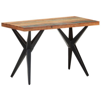 vidaXL Jedálenský stôl 120x60x76 cm recyklovaný masív