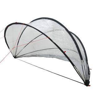 vidaXL Baz&eacute;nov&yacute; kopulovit&yacute; stan 336 x 322 x 160 cm PVC Priehľadn&aacute;