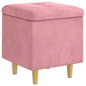 vidaXL Ottoman s &Uacute;ložn&yacute;m Priestorom Ružov&aacute; 40 x 40 x 45 cm Zamat