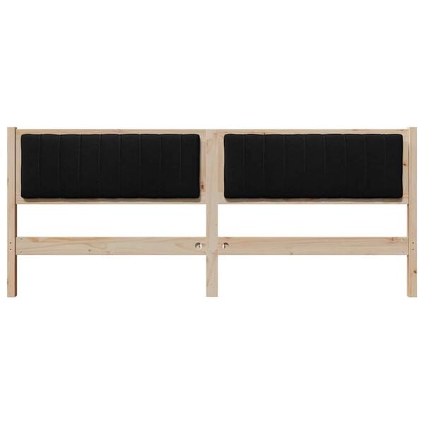 vidaXL Čal&uacute;nen&eacute; čelo postele Hned&aacute; 200 cm Mas&iacute;vne borovicov&eacute; drevo