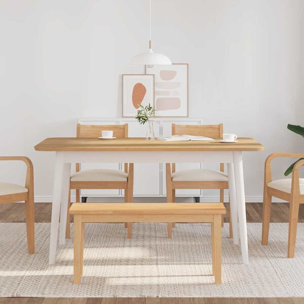 vidaXL Lavica 90 cm z mas&iacute;vneho dreva Guma