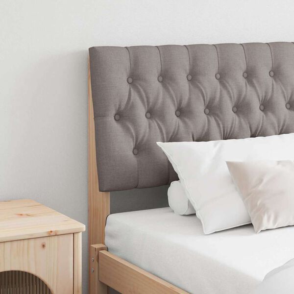 vidaXL Čal&uacute;nen&eacute; čelo postele Sivohned&aacute; 180 cm Mas&iacute;vne borovicov&eacute; drevo