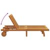 vidaXL Lehátko s vankúšom Hnedá 125 x 200 x 84cm Akáciový masív