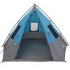 vidaXL Tipi stan so strechou s &uacute;ložiskom Modr&aacute; 383 x 338 x 217 cm taft