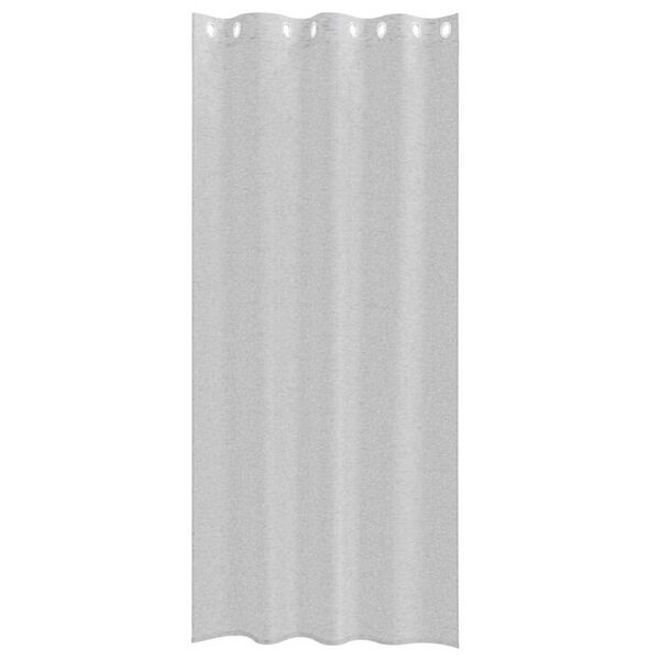 vidaXL Voile z&aacute;clona 2 pcs Svetlosiv&aacute; 225 x 140 cm Polyester