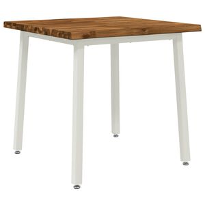 vidaXL St&ocirc;l s živ&yacute;m okrajom 60 x 55 x 75 cm Pevn&eacute; ak&aacute;ciov&eacute; drevo