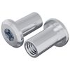 vidaXL Z&aacute;mkov&aacute; matica 2 ks Strieborn&aacute; M6 x 15 mm Oceľ