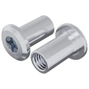 vidaXL Z&aacute;mkov&aacute; matica 2 ks Strieborn&aacute; M6 x 15 mm Oceľ