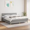 vidaXL Boxspring posteľ s matracom bledosiv&aacute; 180x200 cm l&aacute;tka