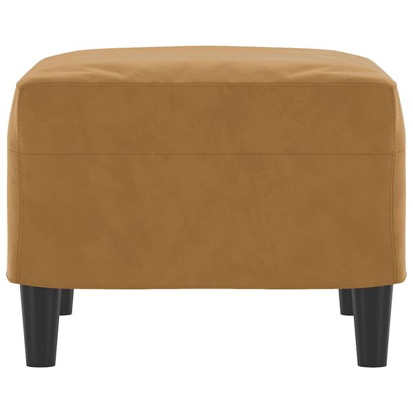 vidaXL Podnožka hnedá 60x50x41 cm zamat