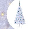 vidaXL Umel&yacute; vianočn&yacute; stromček Biela 120 cm PVC a oceľ
