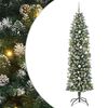 vidaXL Umel&yacute; chud&yacute; vianočn&yacute; strom s 300 LED-i Zelen&aacute; a biela 240 cm