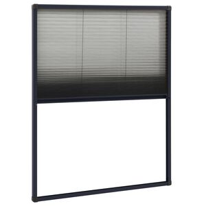 vidaXL Plisovan&aacute; okenn&aacute; sieťka proti hmyzu antracitov&aacute; 60x80 cm hlin&iacute;kov&aacute;