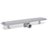 vidaXL Rovný sprchový odtok 2 ks s bublinkami 630x140 mm nehrdzavejúca oceľ