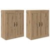 vidaXL Z&aacute;vesn&aacute; skrinka 2 pcs Remeseln&yacute; dub 69,5 x 34 x 90 cm