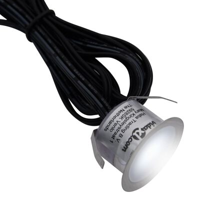 vidaXL Podlahové LED svietidlá 10 ks studené biele