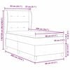 vidaXL Boxspring posteľ s matracom tmavo&scaron;ed&aacute; 90x190 cm Svetlosiv&aacute;