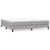 vidaXL Posteľn&yacute; r&aacute;m s boxspringom bledosiv&aacute; 200x200 cm l&aacute;tka