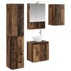 vidaXL Set kabinetov do k&uacute;peľne 5 pcs Star&eacute; drevo 50 x 14,5 x 70 cm