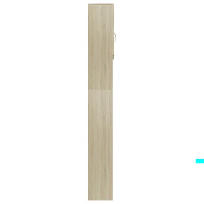 vidaXL Skrinka na práčku, dub sonoma 64x25,5x190 cm, kompozitné drevo