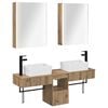 vidaXL Set kabinetov do k&uacute;peľne 5 pcs Dub artisan 53 x 15,5 x 70 cm