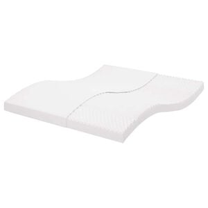 vidaXL Penov&yacute; matrac biely 200x220 cm 7 z&oacute;n tvrdosť 20 ILD