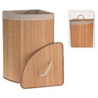 Bathroom Solutions Rohový kôš na bielizeň bambus