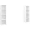 vidaXL TV skrinky 2 ks biele 142,5x35x36,5 cm drevotrieska
