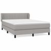 vidaXL Boxspring posteľ s matracom bledosiv&aacute; 140x200 cm l&aacute;tka