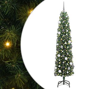 vidaXL Umel&yacute; vianočn&yacute; stromček Zelen&aacute; 180 cm PVC, oceľ a plast
