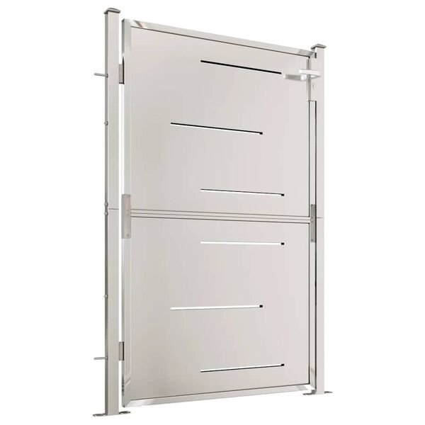 vidaXL Záhradná brána 100x145 cm nehrdzavejúca oceľ