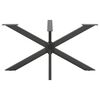 vidaXL Noha jedálenského stola v tvare pavúka, antracitová 150x78x(72-73) cm, oceľ