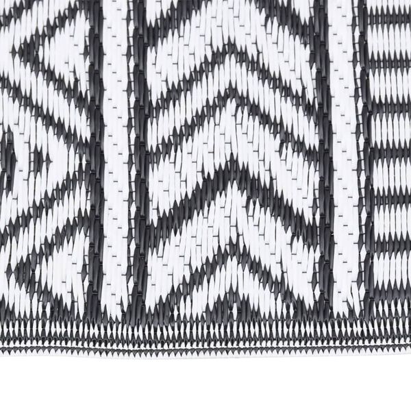 vidaXL Vonkajší koberec ARAKIL čierny 120x180 cm PP