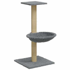 vidaXL &Scaron;krabadlo pre mačky so sisalov&yacute;m, stĺpikom, svetlosiv&eacute; 74 cm