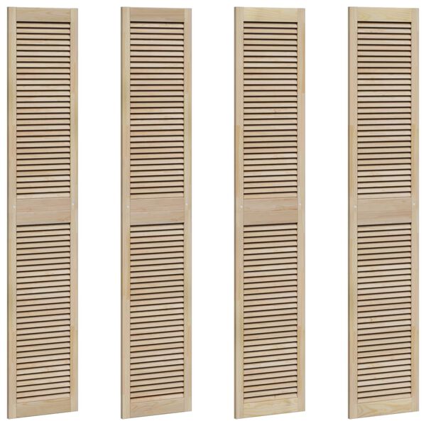 vidaXL Skř&iacute;ňov&eacute; dvere s dverami 4 pcs Pr&iacute;rodn&aacute; 140.5 x 2 x 59.5 cm