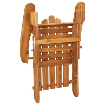 vidaXL Záhradná stolička Adirondack s podnožkou akáciové drevo