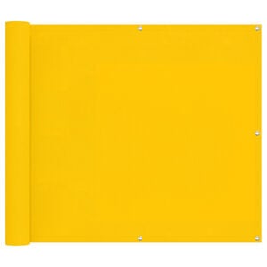 vidaXL Balk&oacute;nov&aacute; obrazovka Žlt&aacute; 90 x 200 cm PU potiahnut&yacute; oxford alu
