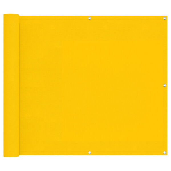 vidaXL Balk&oacute;nov&aacute; obrazovka Žlt&aacute; 90 x 200 cm PU potiahnut&yacute; oxford alu