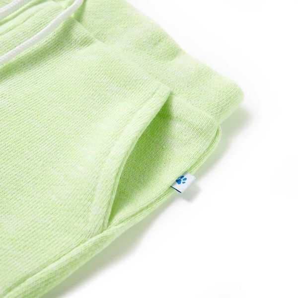 Detské kraťasy so šnúrkou neónovožlté 116