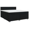 vidaXL Posteľ boxspring s matracom Čierna 140 x 190 cm L&aacute;tka