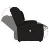 vidaXL 2-miestne sklápacie masážne kreslo, čierne, látka