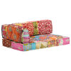 vidaXL Taburetka, patchwork, l&aacute;tka
